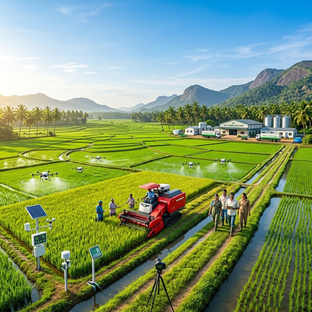 Organic Crop Harvesting & Precision Farming